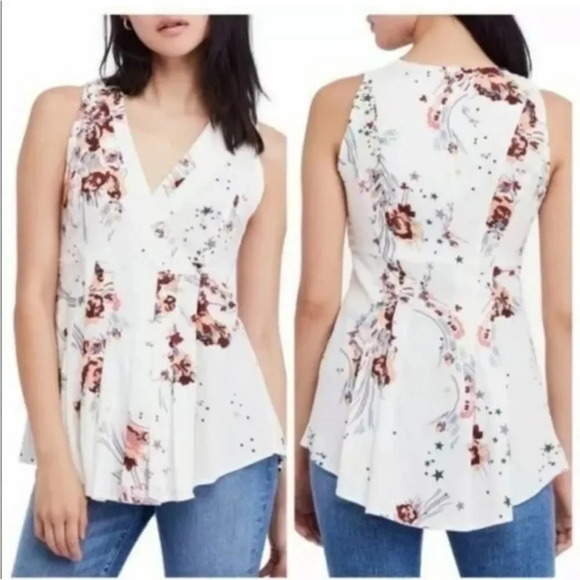 Free People Wrap sleeveless top NWT MSRP $98 Small - Picture 1 of 8